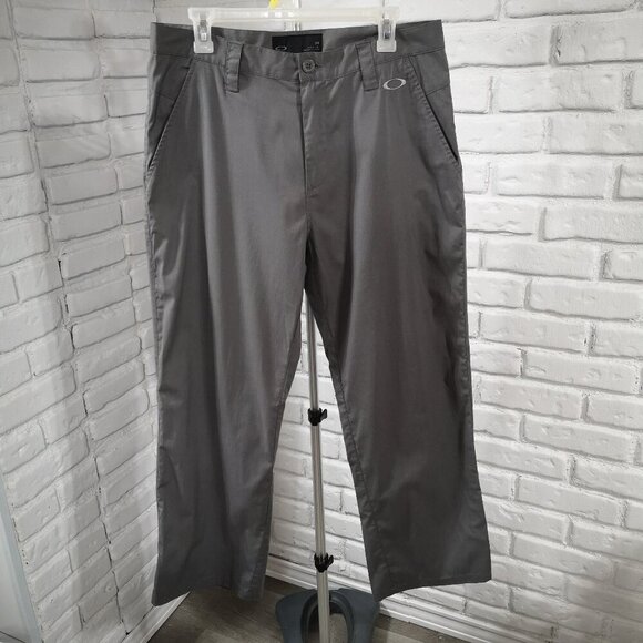 Oakley Men's Size 34 Waist Grey Lightweight Zipper & Button Closure Pants - Picture 1 of 14